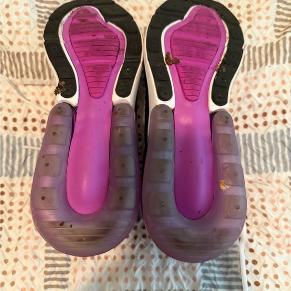 Nike White and Purple Women's Sneakers - Picture 3 of 5